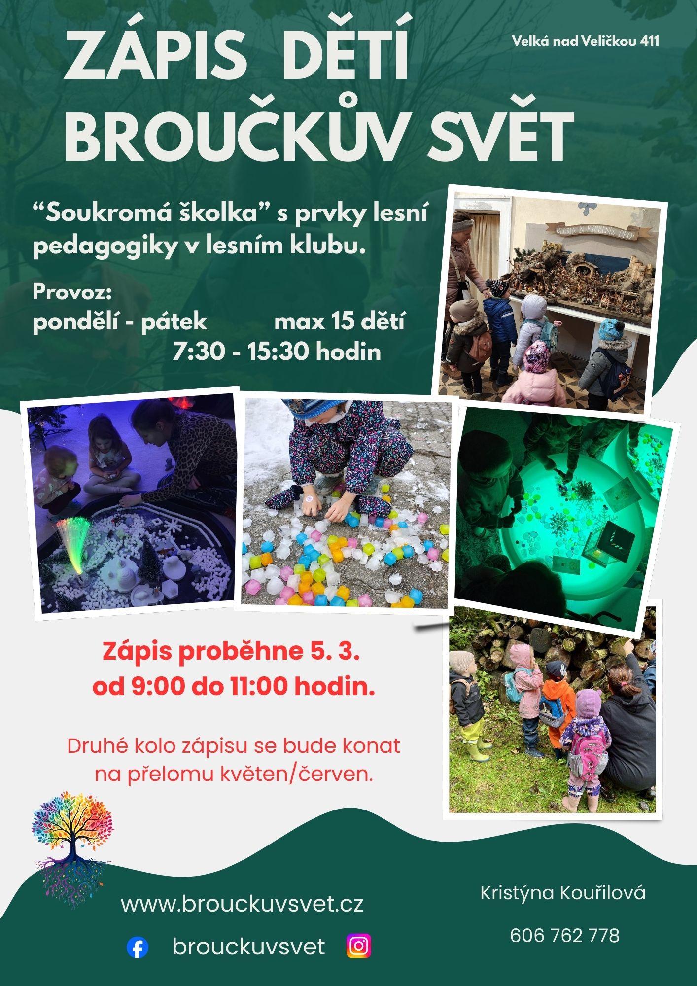 Plakát — Zápis dětí do Broučkova světa